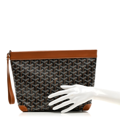 Goyard Goyardine Conti Pouch Black Gold 2 of 9