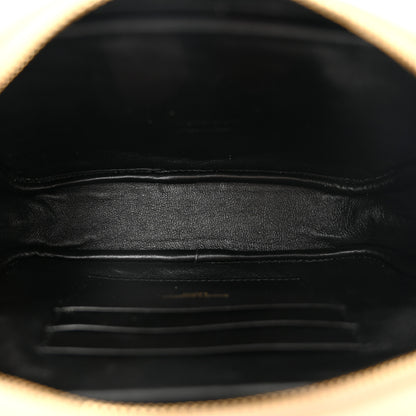 Saint Laurent Grain De Poudre Matelasse Monogram Mini Lou Camera Bag Dark Beige 5 of 10