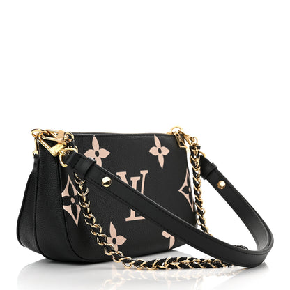 Louis Vuitton Empreinte Monogram Giant Multi Pochette Accessories Black Beige 3 of 11