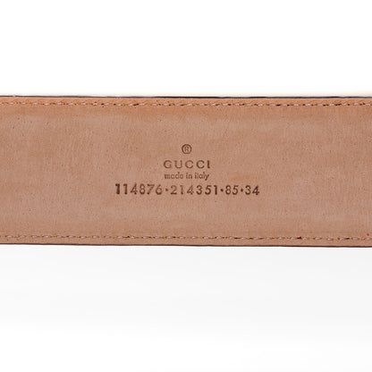 Gucci Guccissima Interlocking G Belt 85 34 Red 4 of 6