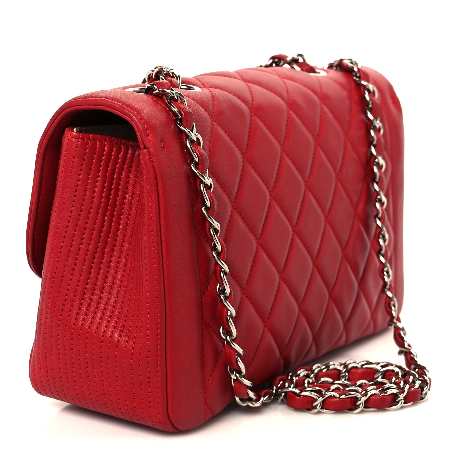 Chanel Lambskin Medium Coco Rider Flap Red 3 of 11