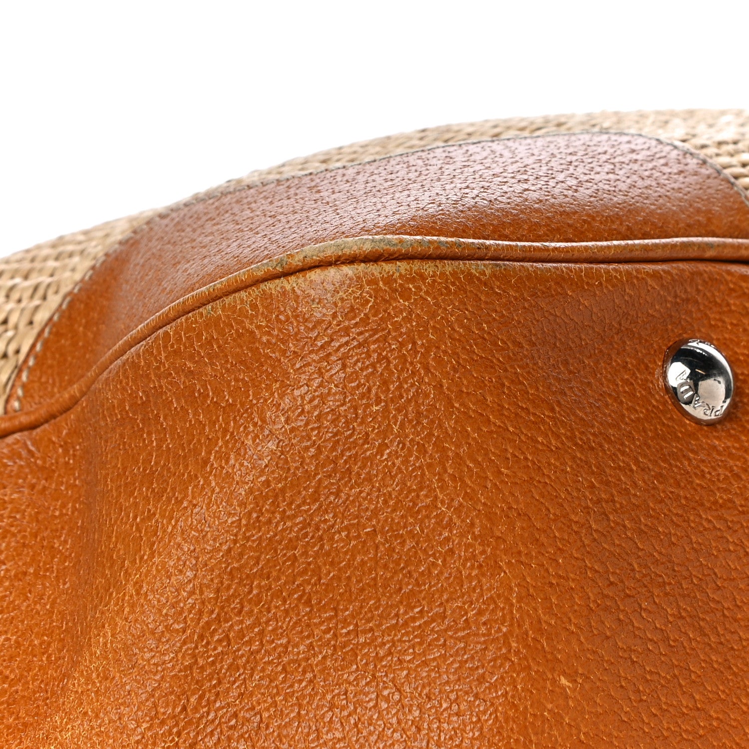 Prada Paglia Cinghiale Frame Bag Naturale Cuoio 13 of 18