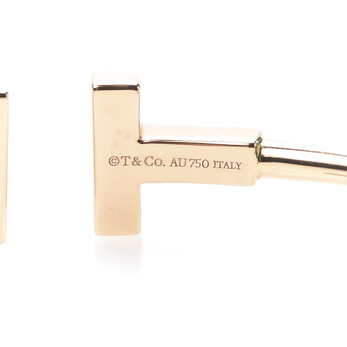 18K Rose Gold Diamond T Wire Bracelet