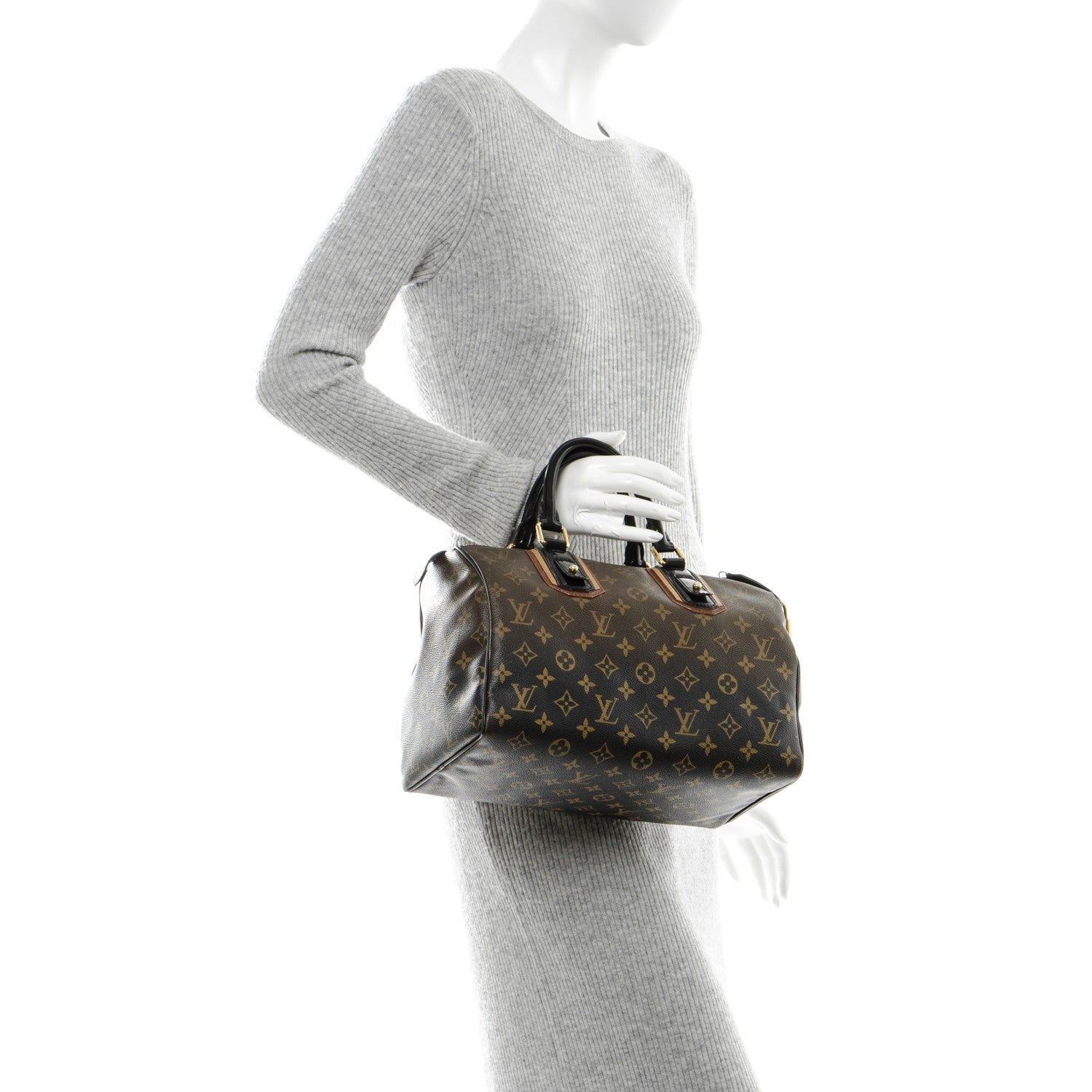 Louis Vuitton Monogram Mirage Speedy 30 Black 2 of 9