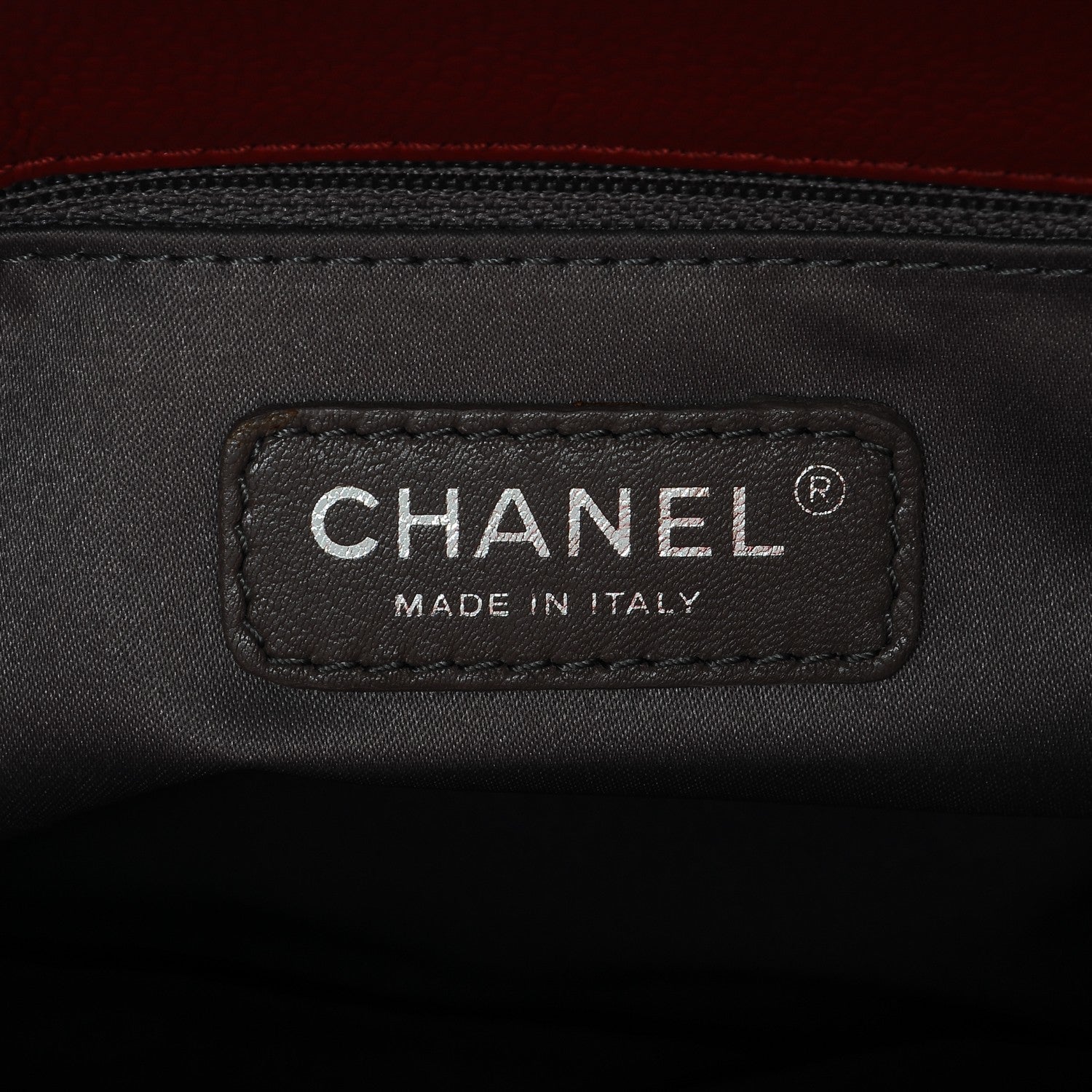 Chanel Caviar Quilted Grand Shopping Tote GST Red 6 of 7