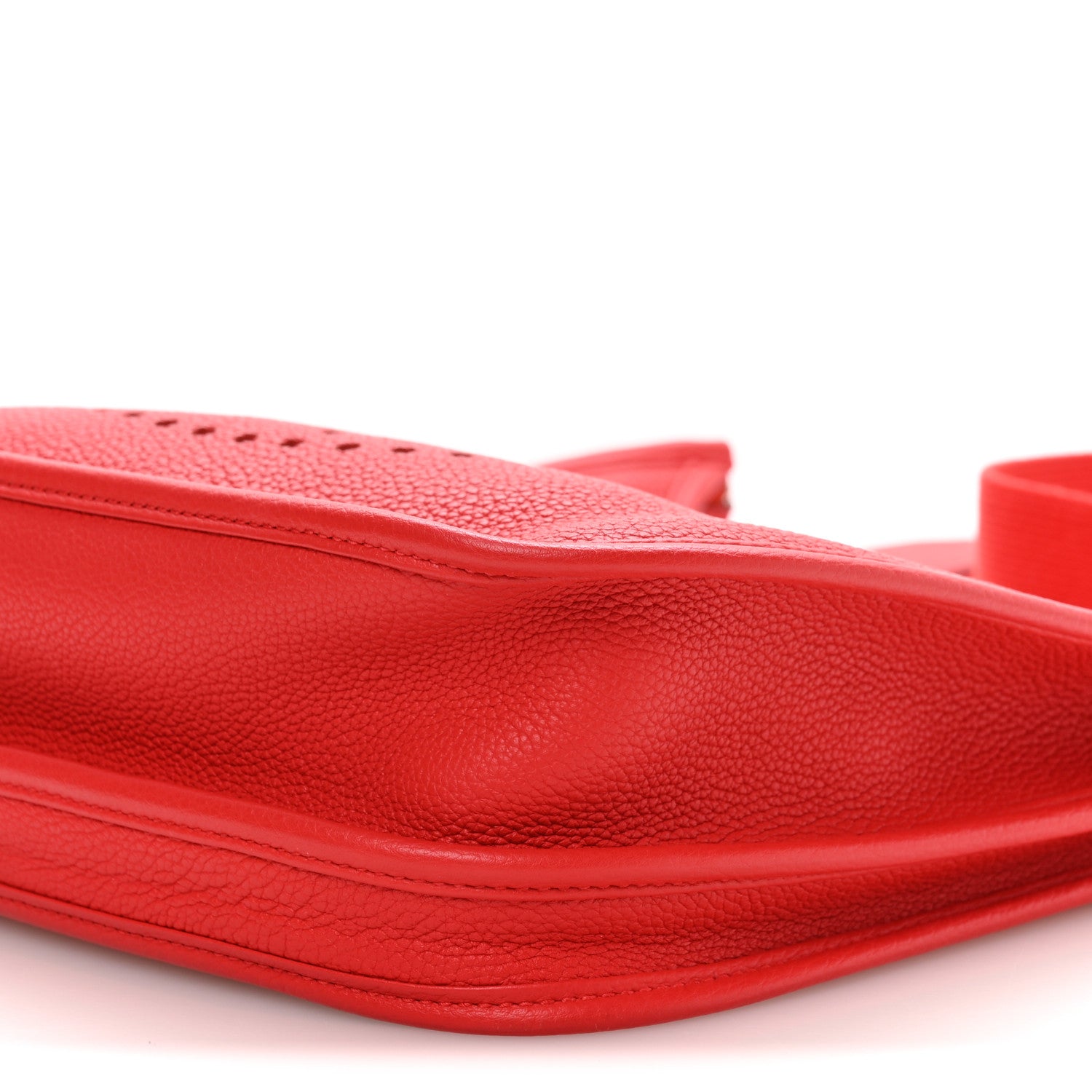 Hermes Taurillon Clemence EVELYNE III PM Rouge de Coeur 9 of 10