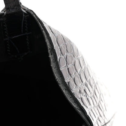 Givenchy Calfskin Crocodile Embossed Medium Antigona Tote Black 12 of 21