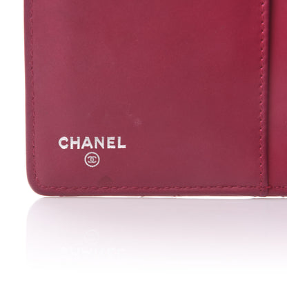 Chanel Patent Calfskin Quilted Large Brilliant Flap Wallet Fuchsia 6 of 11