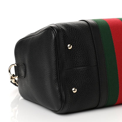 Gucci Calfskin Vintage Web Medium Boston Black 9 of 10