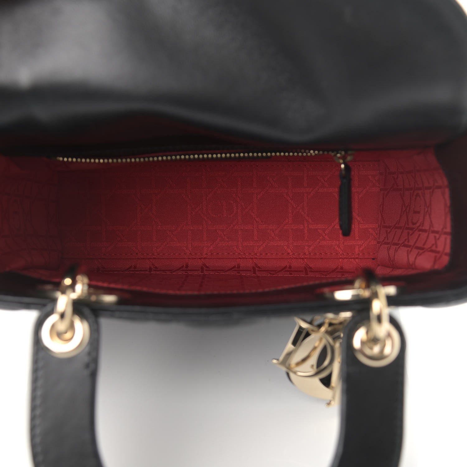 Christian Dior Lambskin Cannage Small Lucky Badges My Lady Dior Black 5 of 12