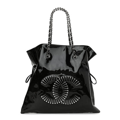 Chanel Patent Crystal Strass Bonbons Tote Black 1 of 10