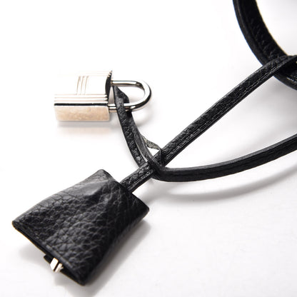 Hermes Taurillon Clemence Victoria II 35 Black 12 of 17