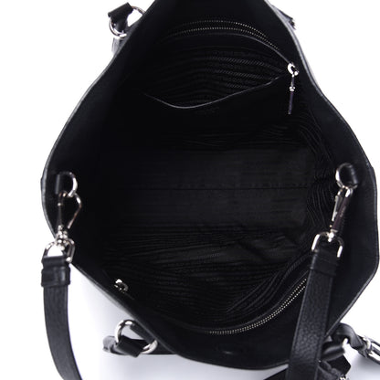 Prada Vitello Daino Shopping Tote Black 6 of 14