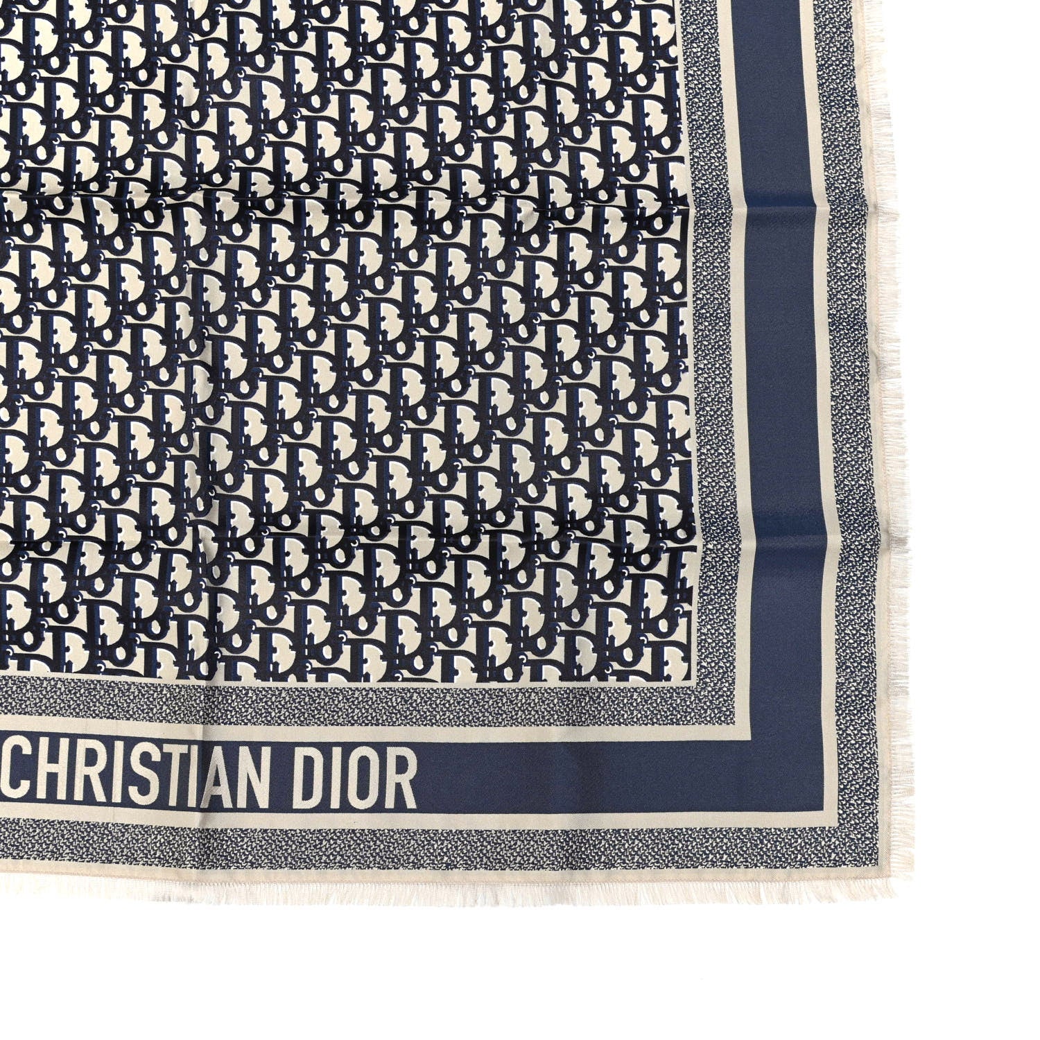 Christian Dior Silk Oblique Scarf Blue 787392 – FASHIONPHILE