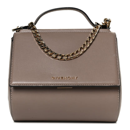 Givenchy Textured Calfskin Mini Pandora Box Chain Crossbody Bag Mastic 1 of 10