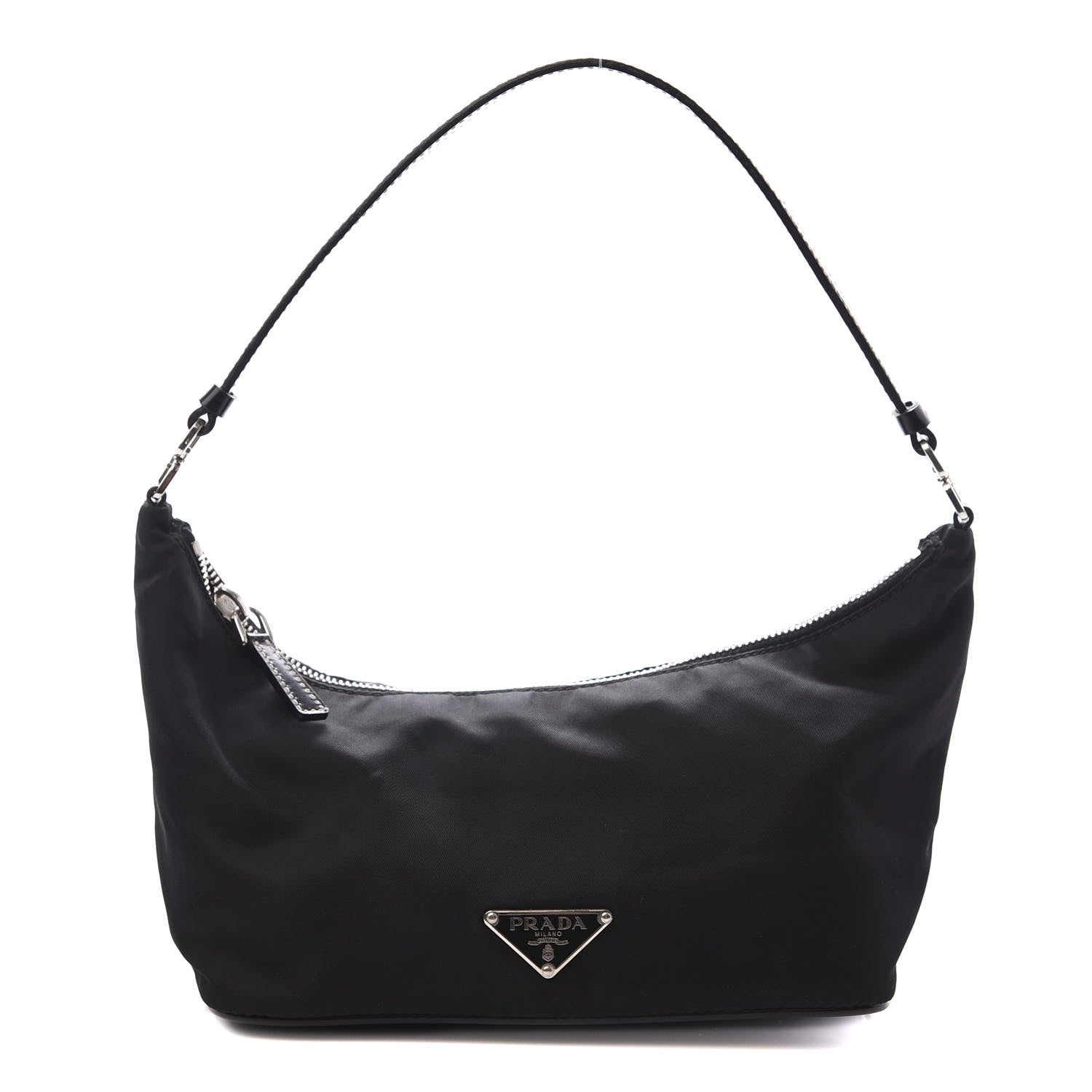 Prada Tessuto Nylon Shoulder Bag Black 1 of 9