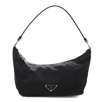 Prada Tessuto Nylon Shoulder Bag Black 1 of 9