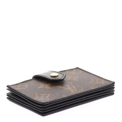 Louis Vuitton Monogram Gusset Card Holder Black 4 of 6