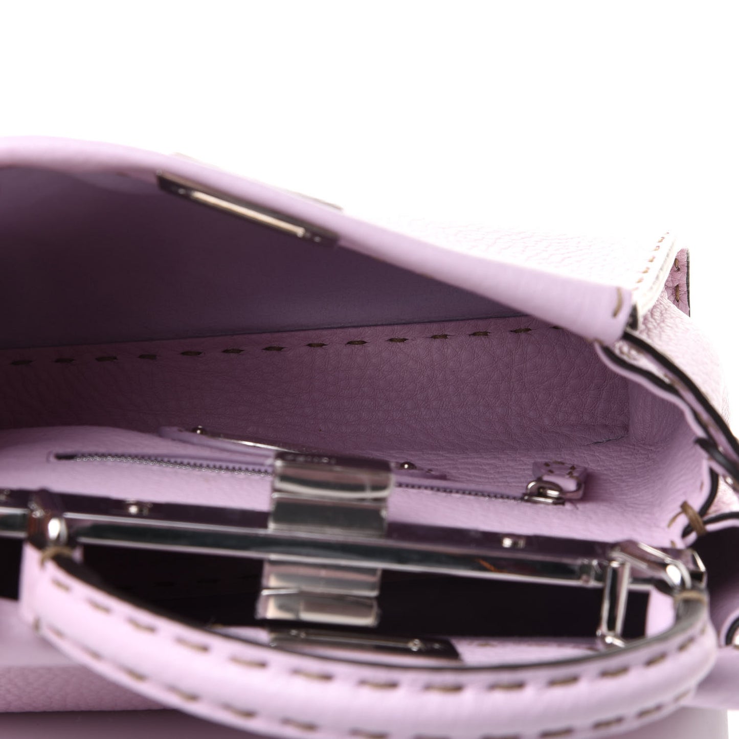 Cuoio Romano Selleria Mini Peekaboo Iconic Satchel Anemone