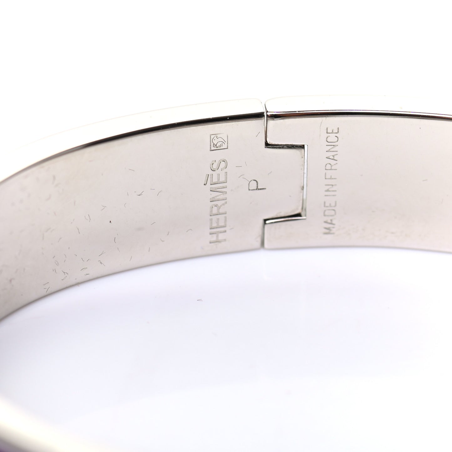 Enamel Narrow Clic Clac H Bracelet PM Pourpre