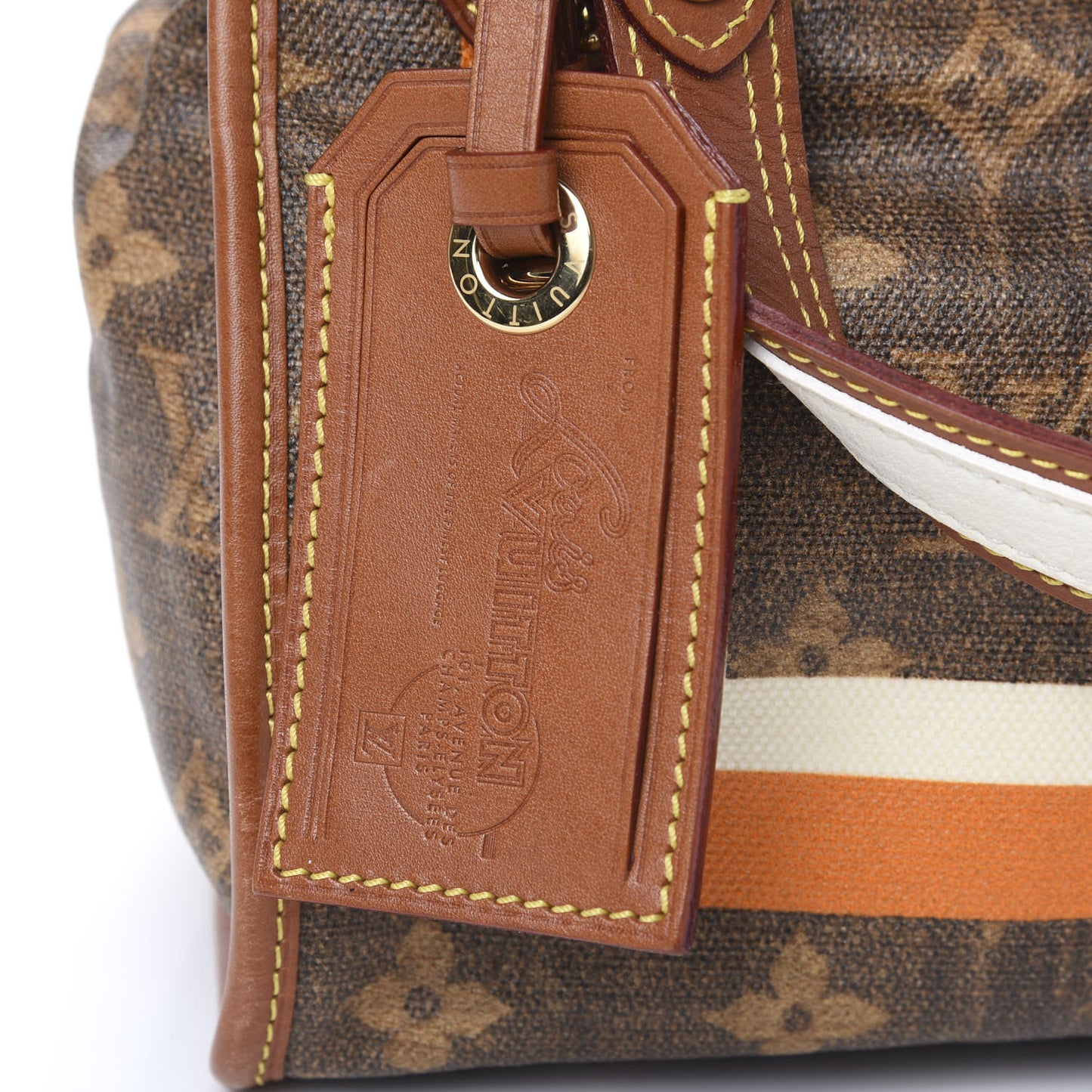 Monogram Rayures Tisse Sac PM