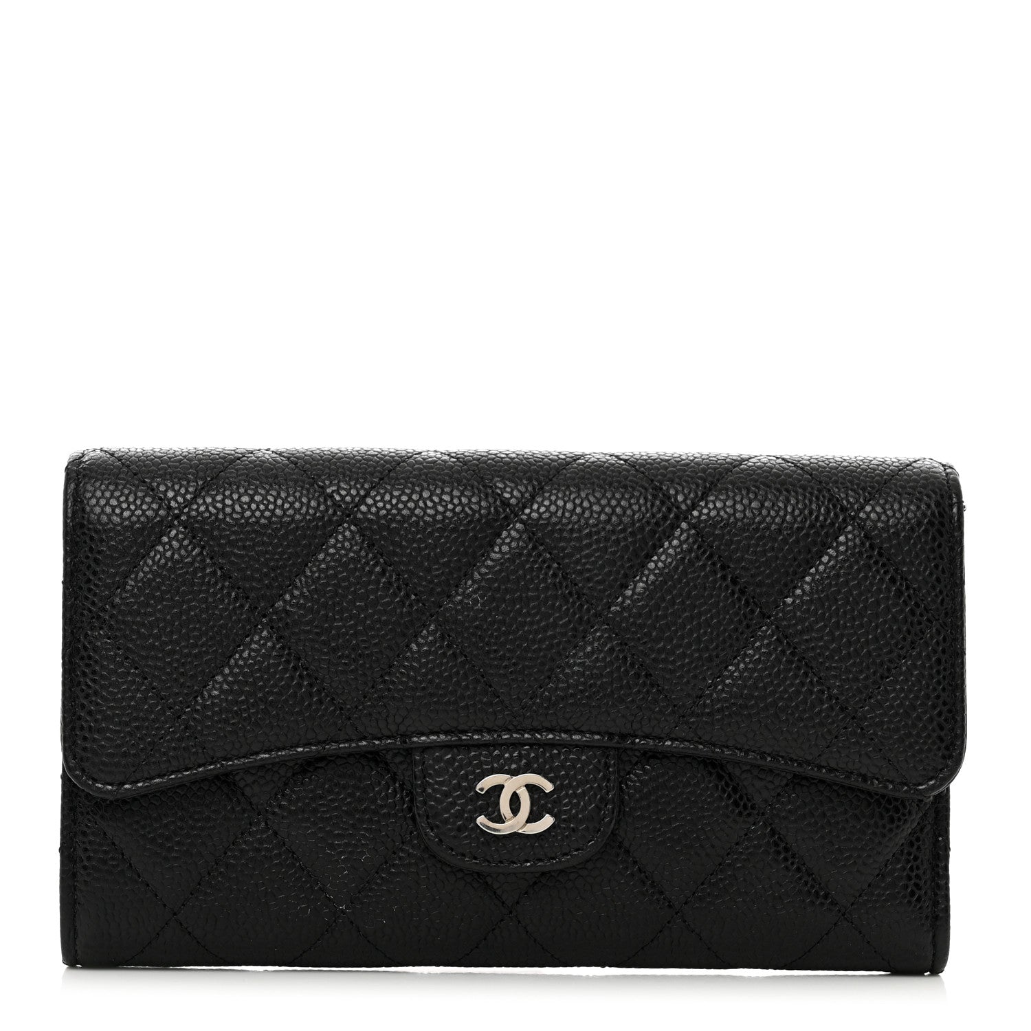 Chanel Caviar Quilted Large Flap Wallet Black 1 of 10