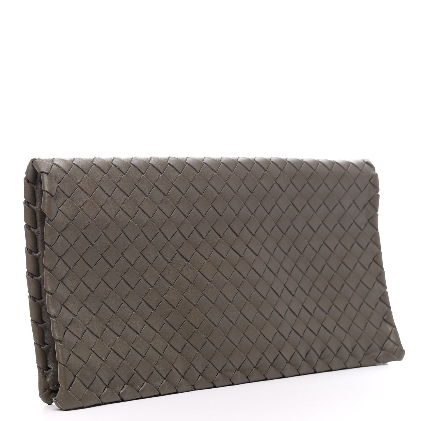 Nappa Intrecciato Turnlock Clutch New Steel
