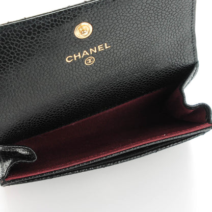 Chanel Caviar Quilted Flap Card Holder Black 5 of 8