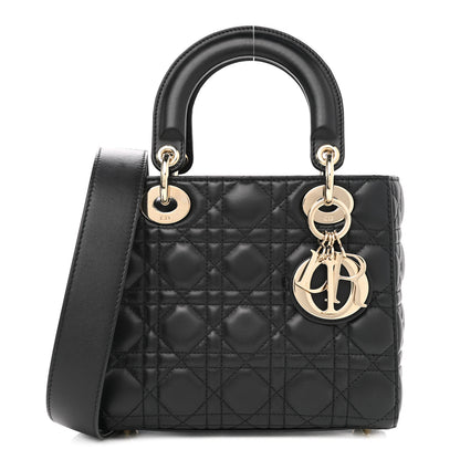 Christian Dior Lambskin Cannage Small My ABCDior Lady Dior Black 1 of 12