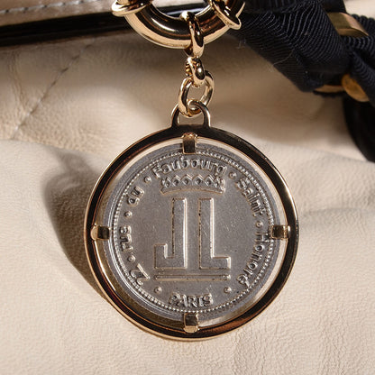 Lanvin Lambskin Quilted Amalia Cabas Tote Beige 7 of 8