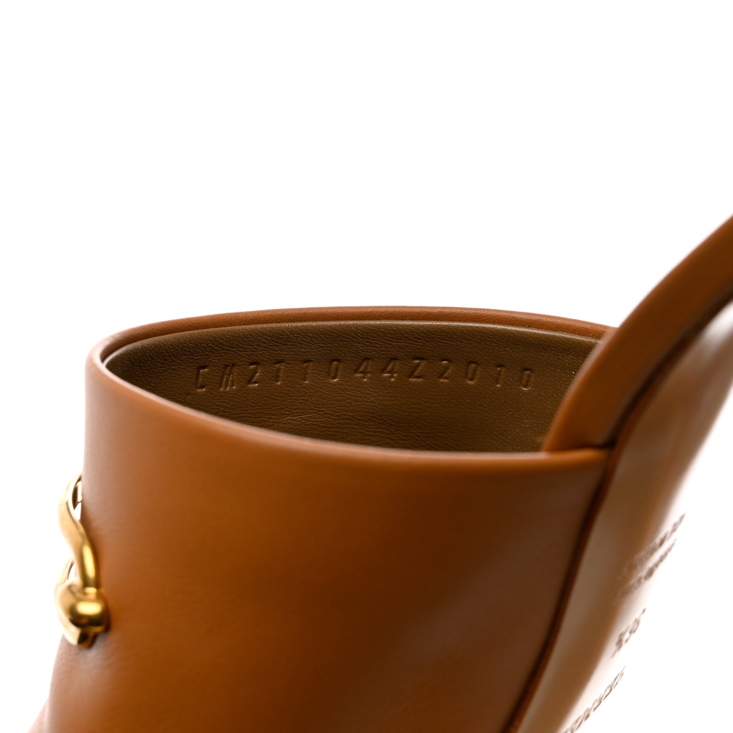 Calfskin Camilla Mules 36.5 Beige Dore