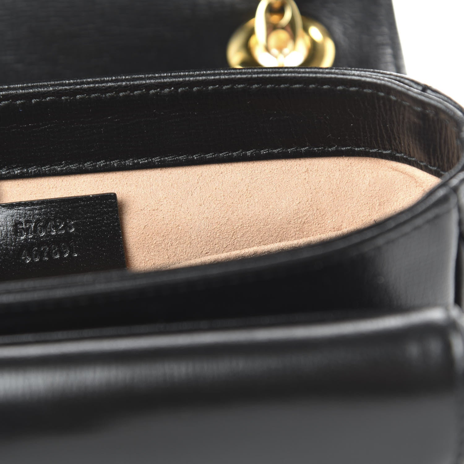 Gucci Azalea Calfskin Mini Marina Chain Shoulder Bag Black 10 of 11