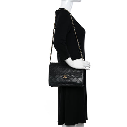 Chanel Lambskin Quilted Jumbo Single Flap Black 2 of 18