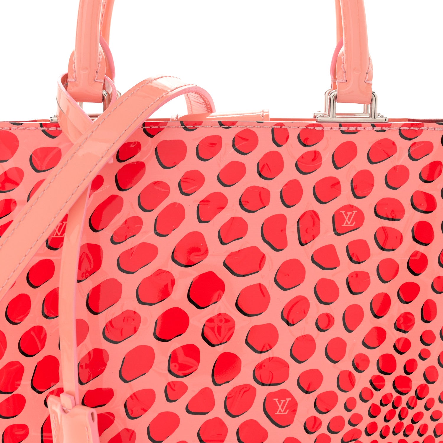 Louis Vuitton Vernis Jungle Dots Open Tote Sugar Pink Poppy 9 of 19