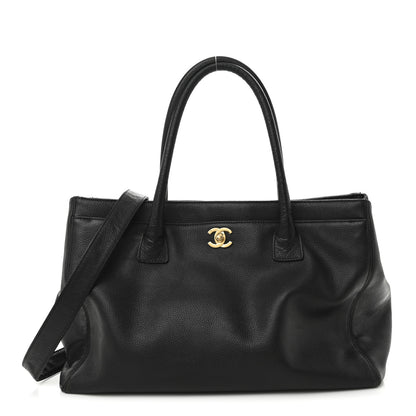 Chanel Calfskin Cerf Executive Shopper Tote Black 1 of 10
