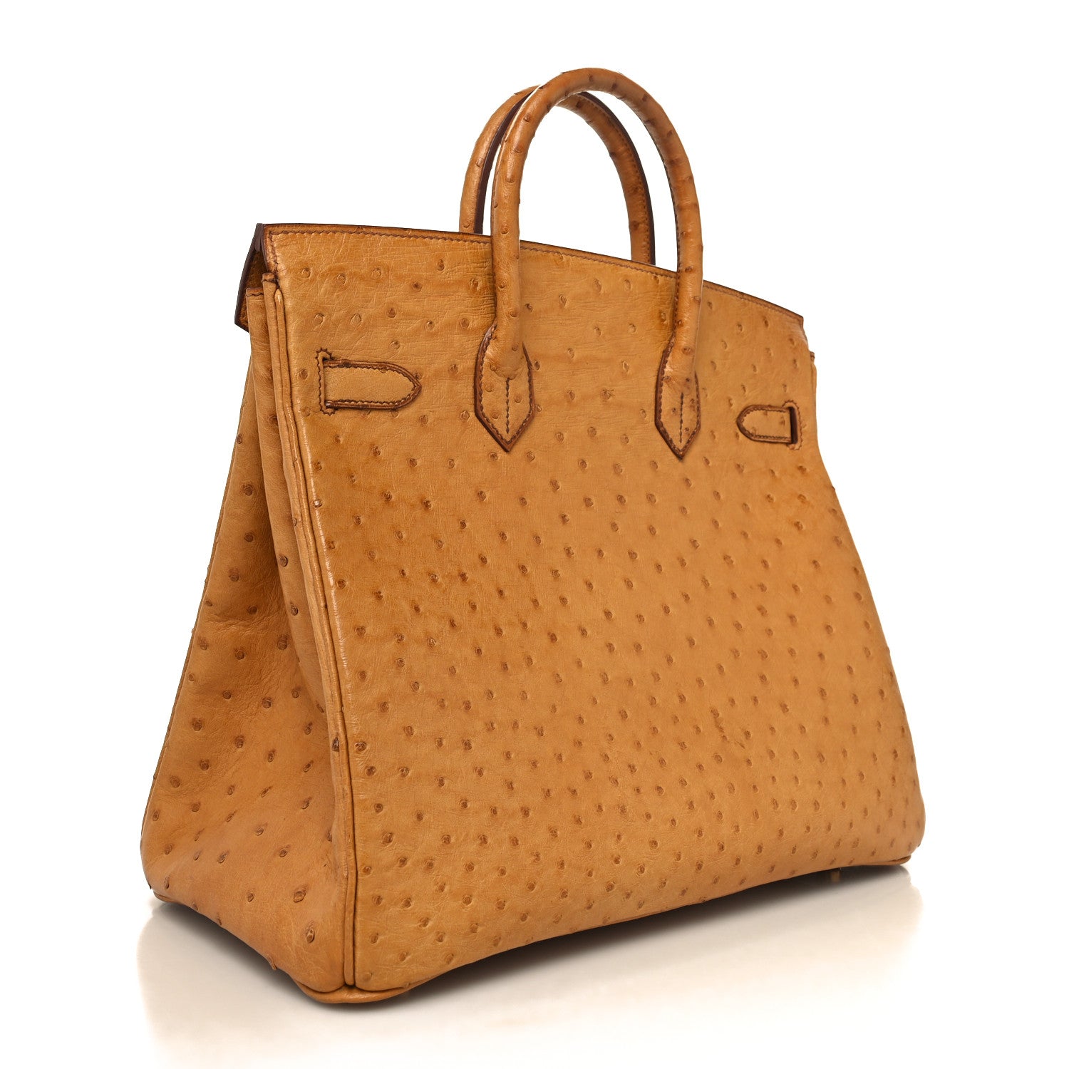 Hermes Ostrich HAC Birkin 32 Gold 3 of 14