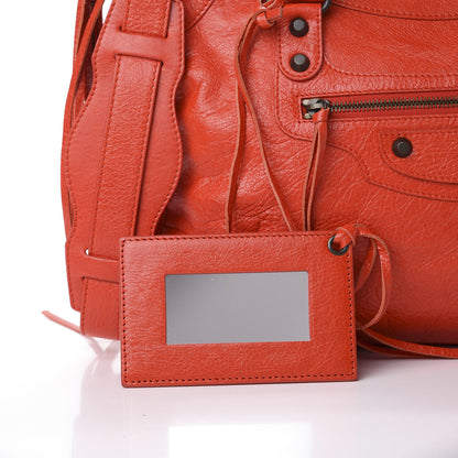 Balenciaga Agneau Classic Hardware City Rouge Coquelicot Rouge Braise 10 of 11