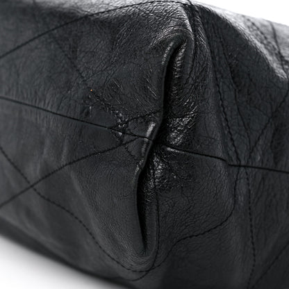 Lanvin Crinkled Calfskin Quilted Carry Me Tote Black 8 of 11