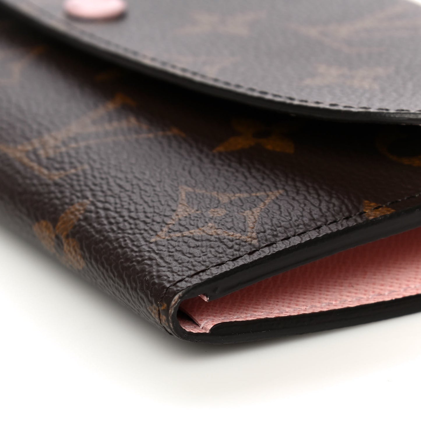 Monogram Emilie Wallet Rose Ballerine