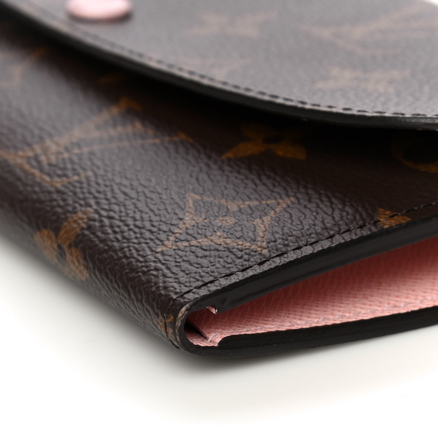 Louis Vuitton Monogram Emilie Wallet Rose Ballerine 9 of 12