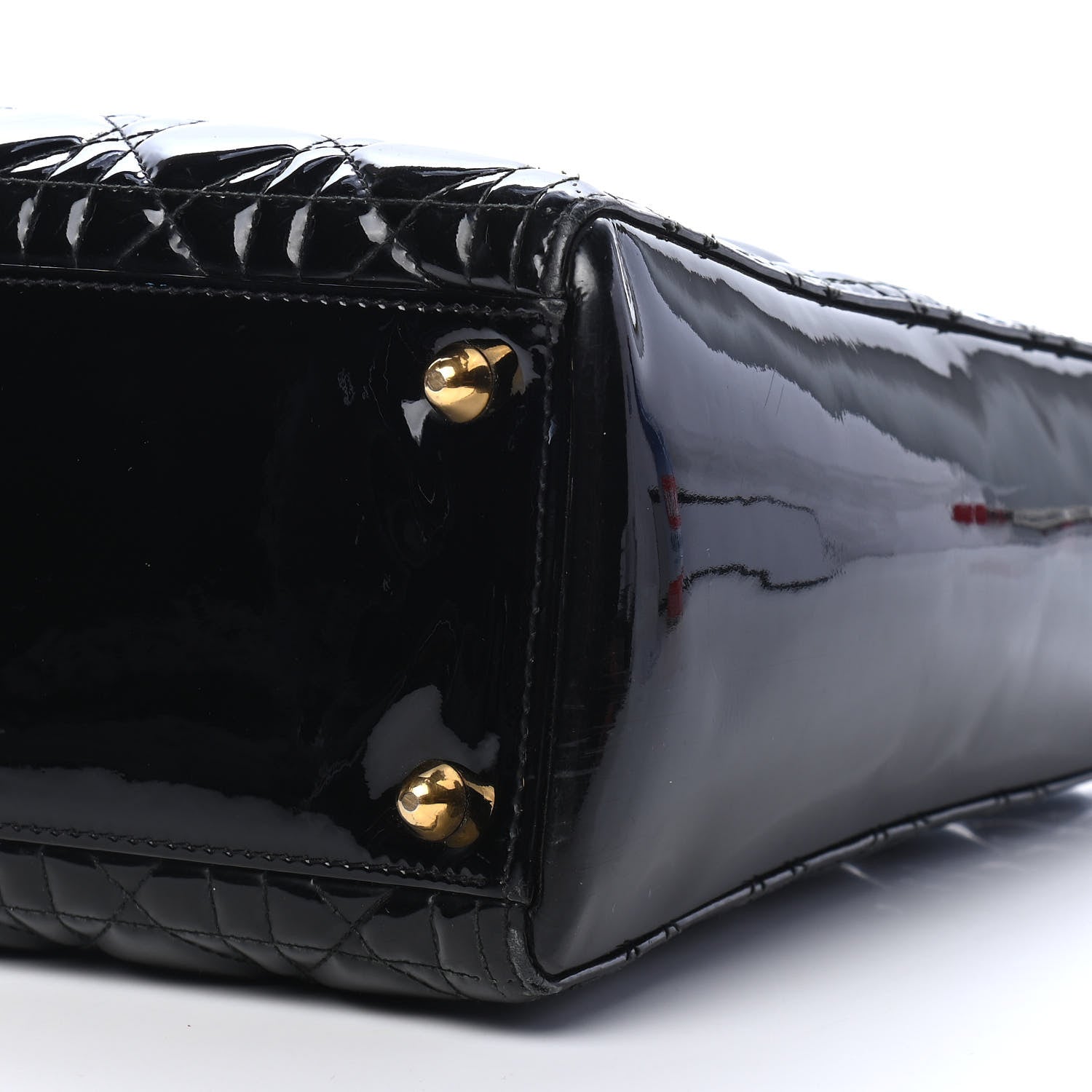Christian Dior Patent Cannage Large Lady Dior Black 9 of 9