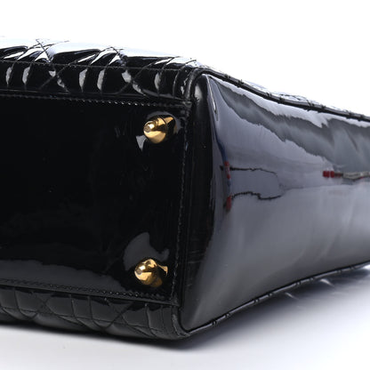 Christian Dior Patent Cannage Large Lady Dior Black 9 of 9
