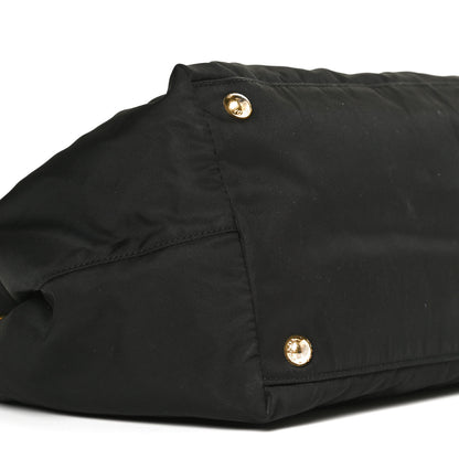 Prada Tessuto Nylon Vitello Daino Tote Black 8 of 9
