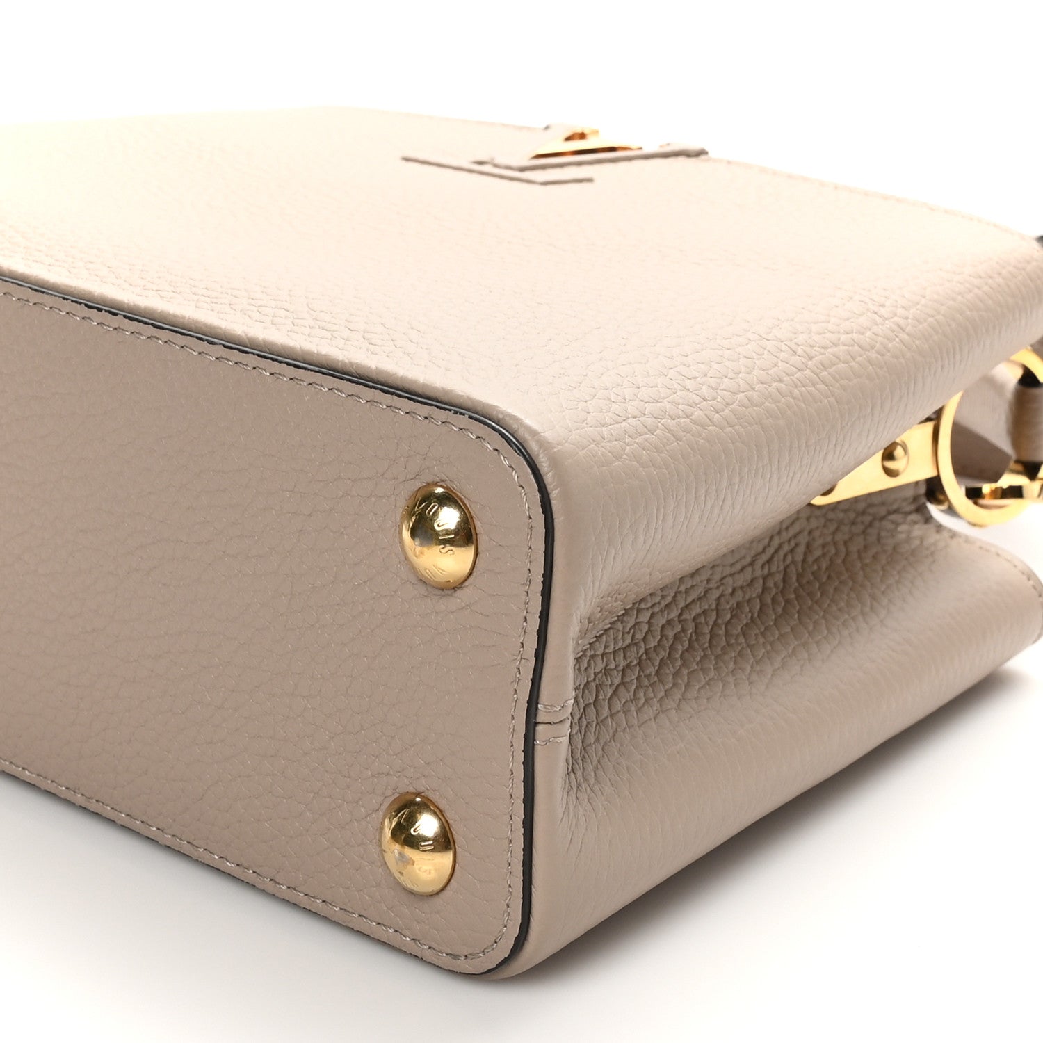Louis Vuitton Taurillon Capucines BB Galet 10 of 10