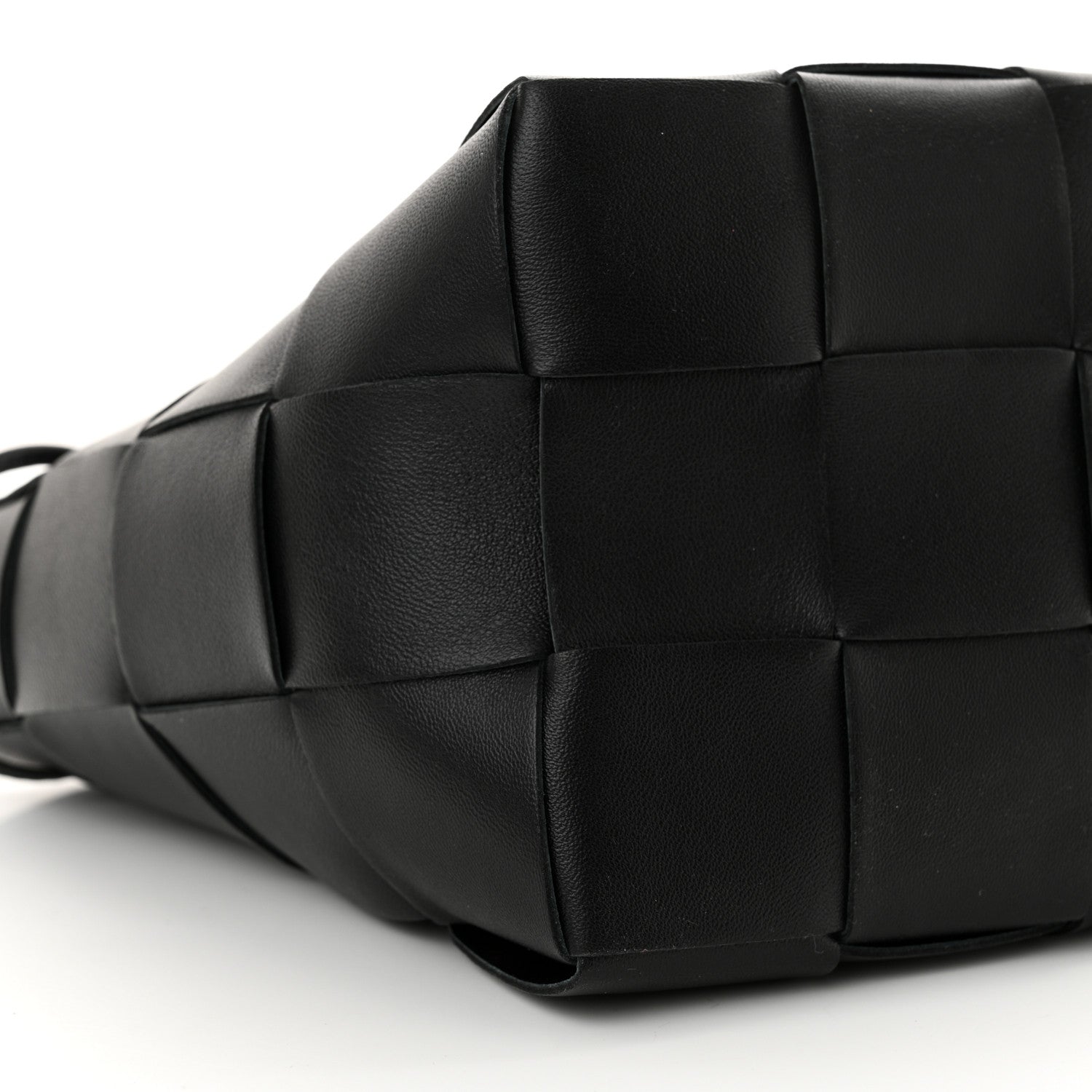 Bottega Veneta Lambskin Intreccio Small Crossbody Bucket Bag Fondant 8 of 9