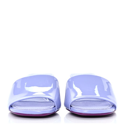 Chanel Patent Calfskin CC Mules 36 Light Purple Dark Purple 2 of 9