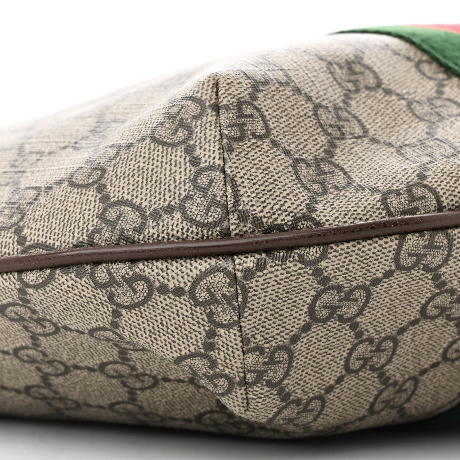 Gucci GG Supreme Monogram Web Small Ophidia Half Moon Hobo Brown 9 of 10