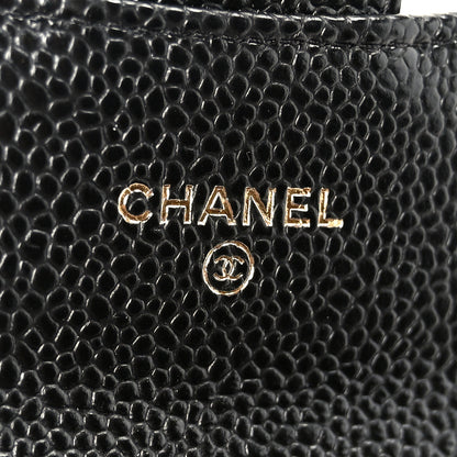 Chanel Caviar Quilted Flap Card Holder Black 6 of 10