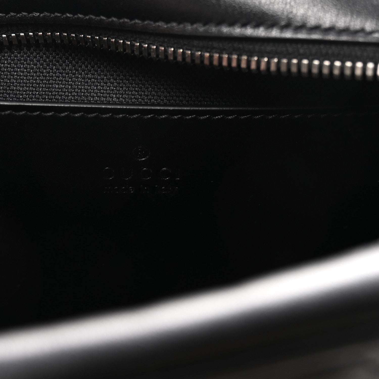 Gucci Calfskin Matelasse Monochrome Small GG Marmont Chain Shoulder Bag Black 6 of 9