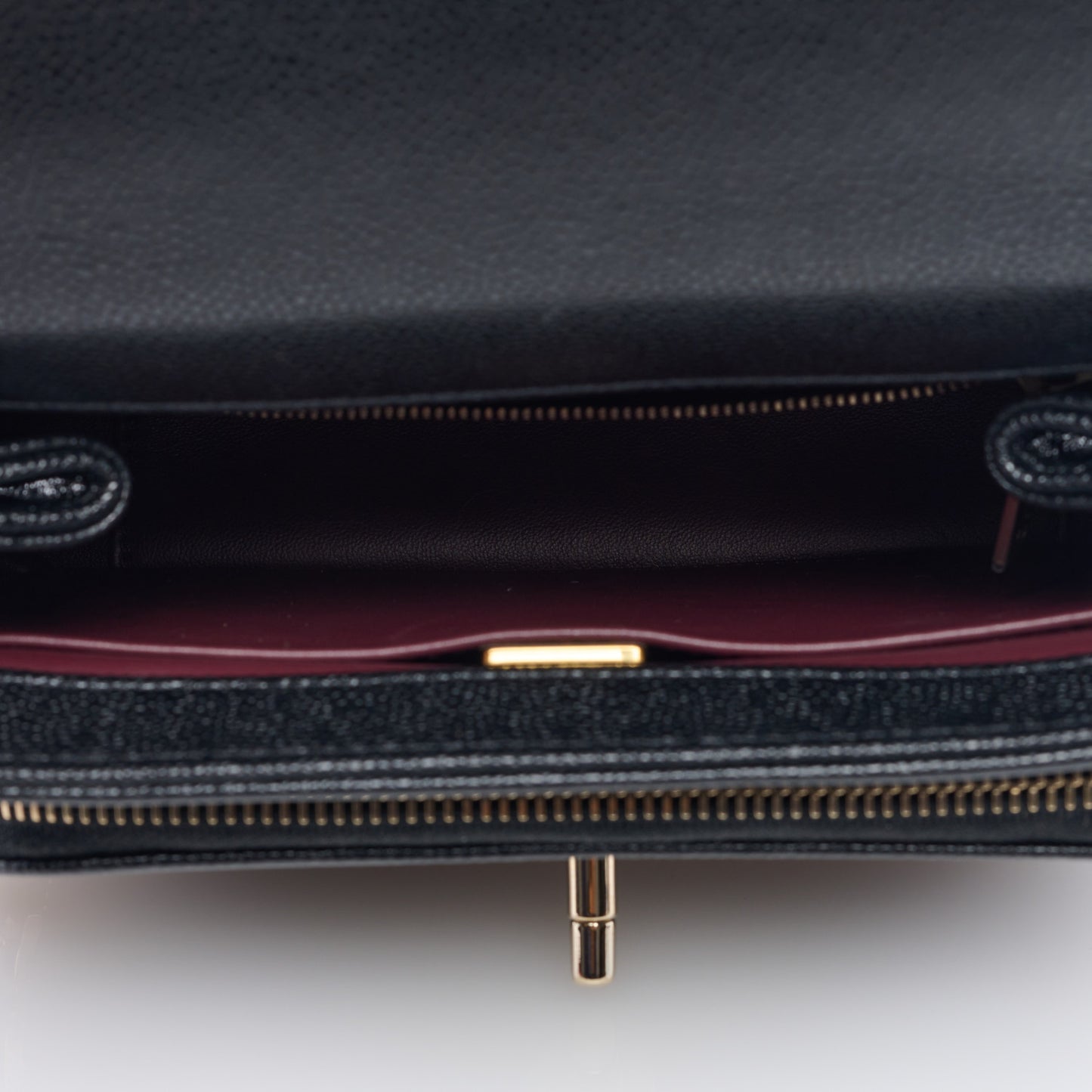 Caviar Quilted Small Business Affinity Flap Black